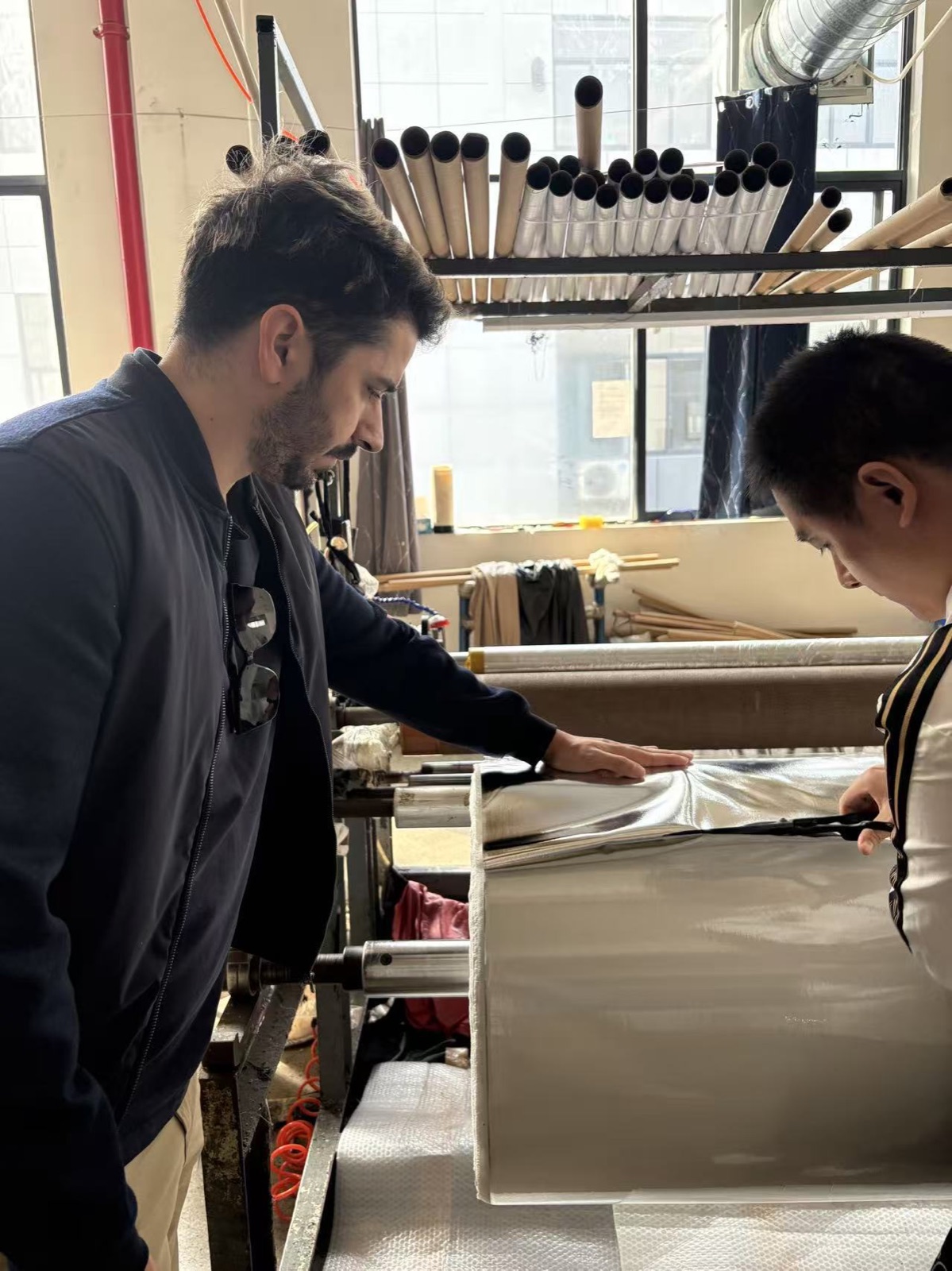 On-site fabric review and checking