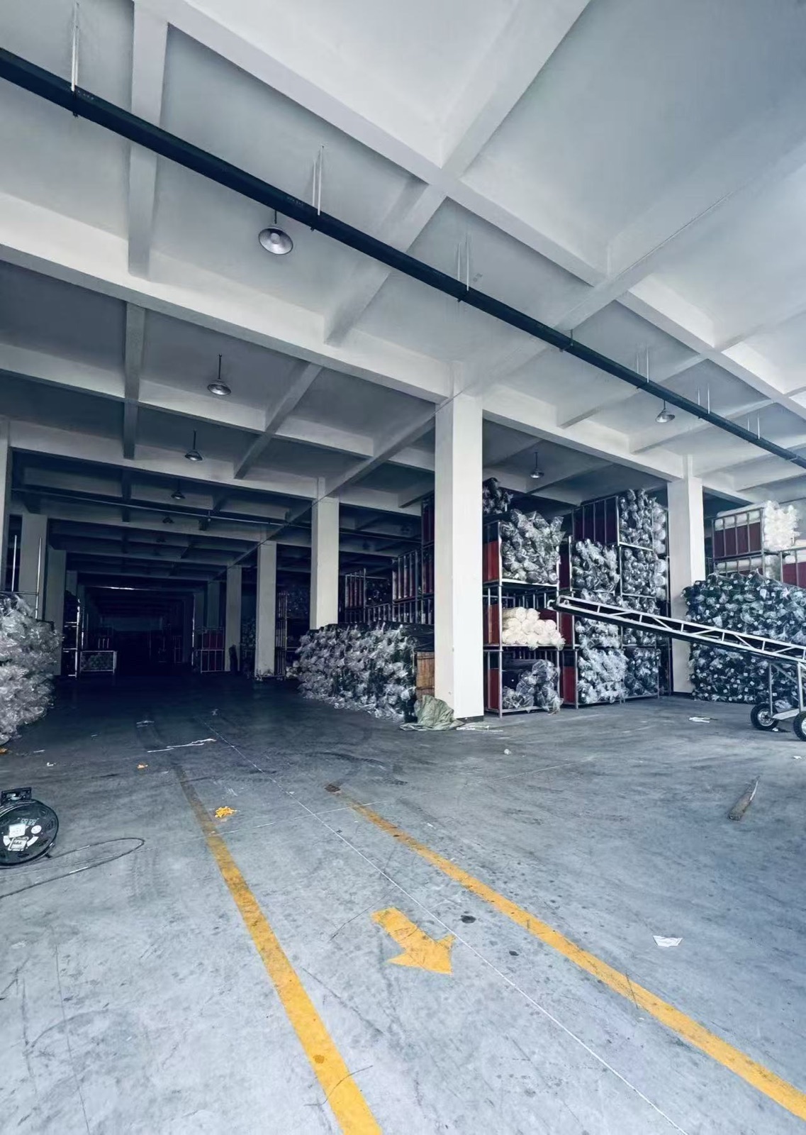 Textile warehouse and material handling area